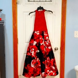 Floral lazy long dress for kids size 14